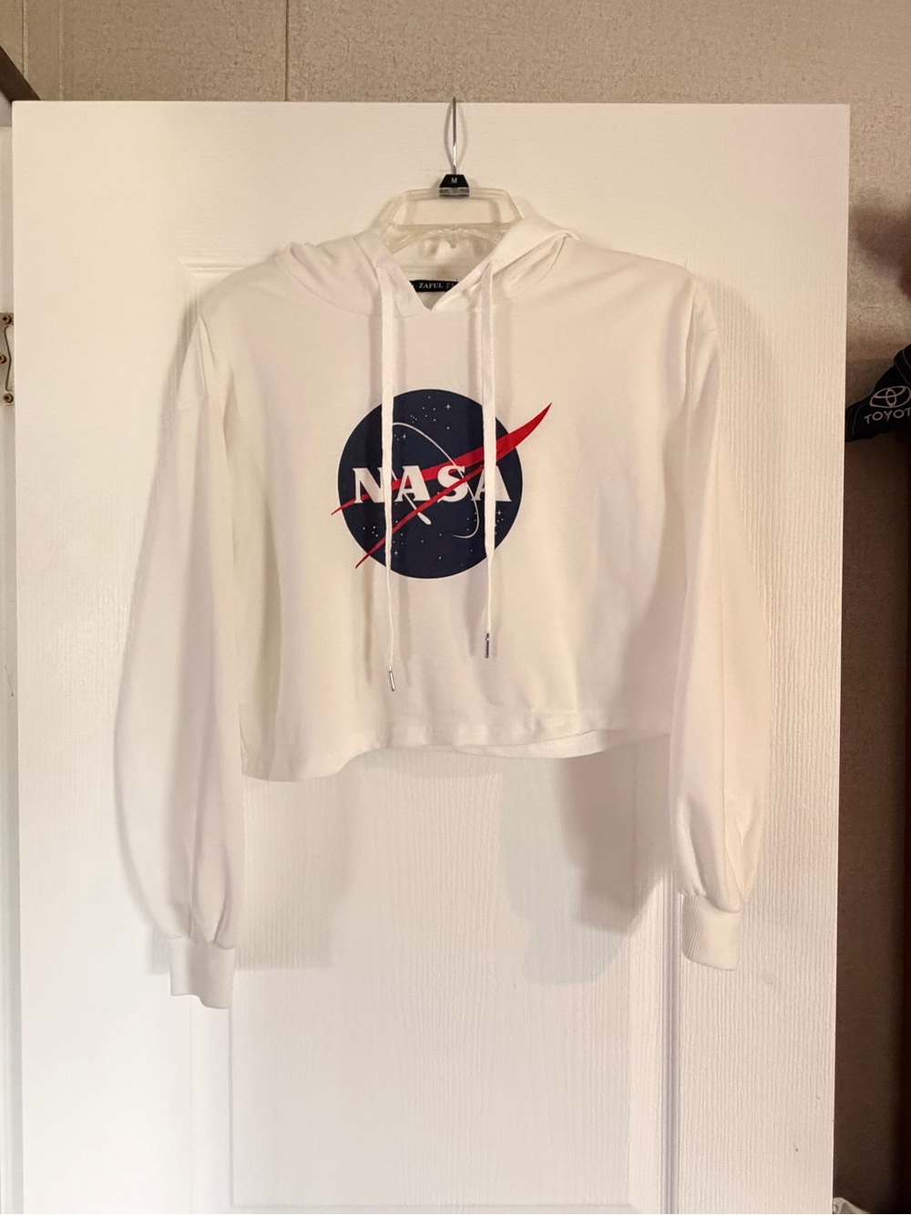 Zaful Black and White Brand Label Top